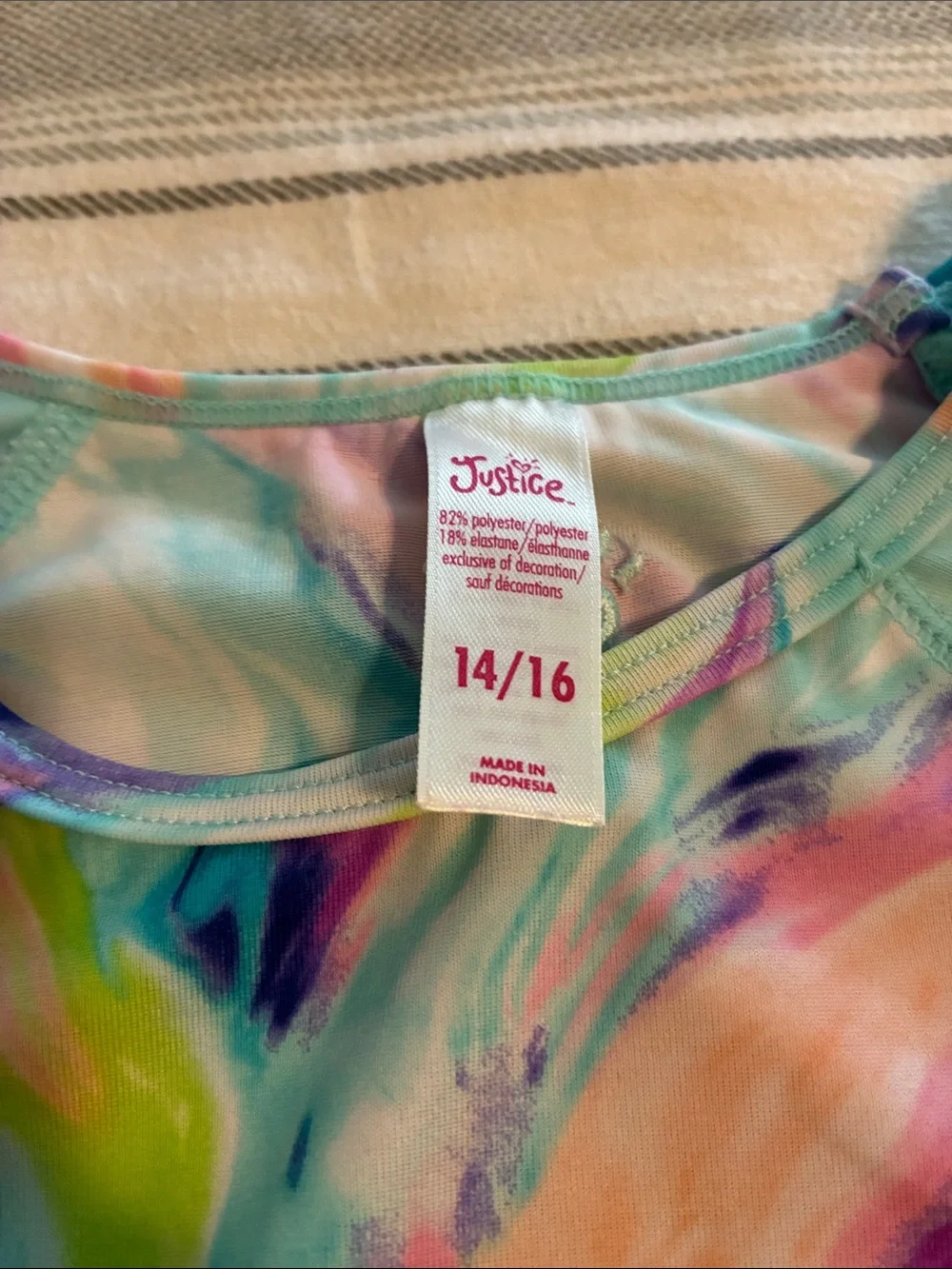 Justice colorful swirl